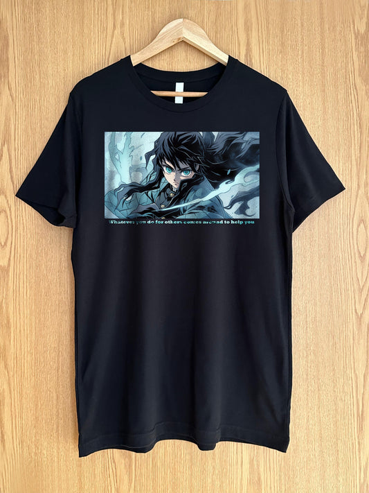 My Store XS / Black Demon Slayer - Muichiro Tokito T-Shirt