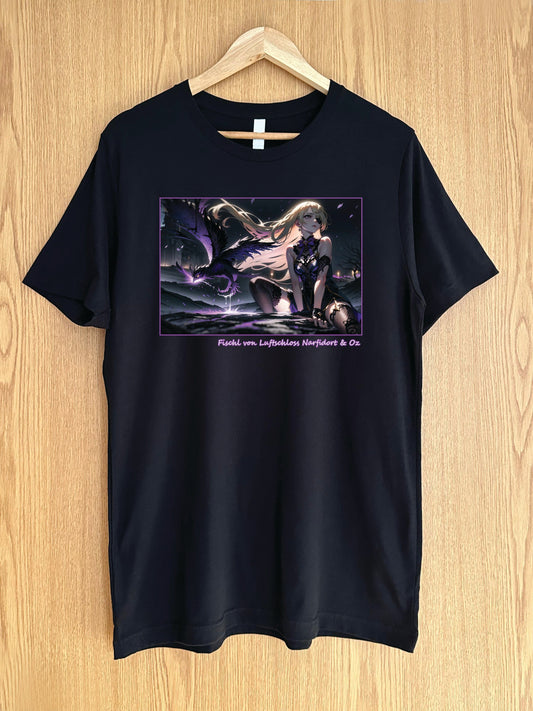 My Store XS / Black Genshin Impact - Fischl & Oz T-Shirt