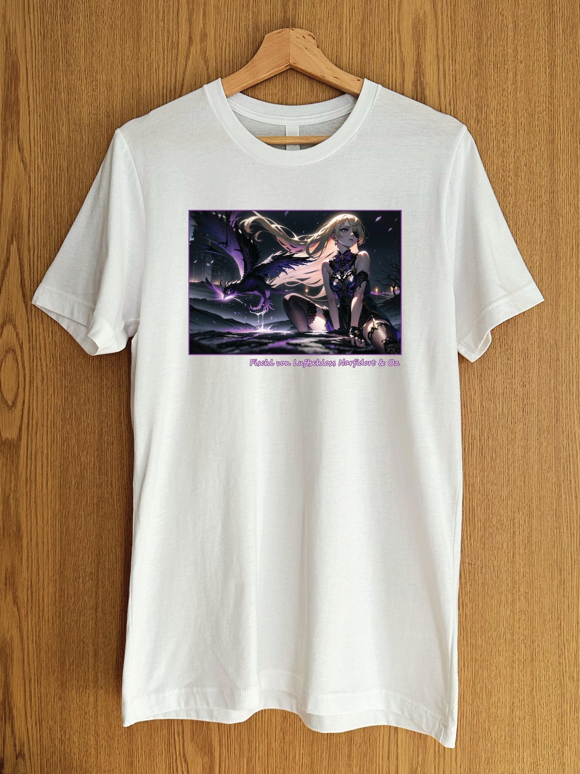 My Store XS / White Genshin Impact - Fischl & Oz T-Shirt